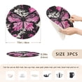 thumbnail image 2 of Butterflies Painting Trivet Mats Woven Pot Holders 3Pcs Non-Slip Heat Resistant for Hot Pots Pans Pats, 2 of 6