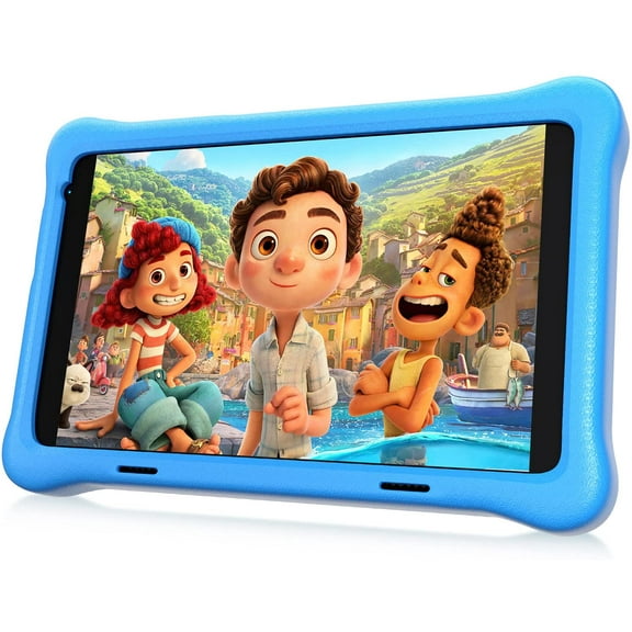 BUFO 8" Child Tablet, 8 inch Display Electronic Tablet,Quad Core Android 10,32 GB,Parental Control,WiFi,with Kid-Proof Case,Blue