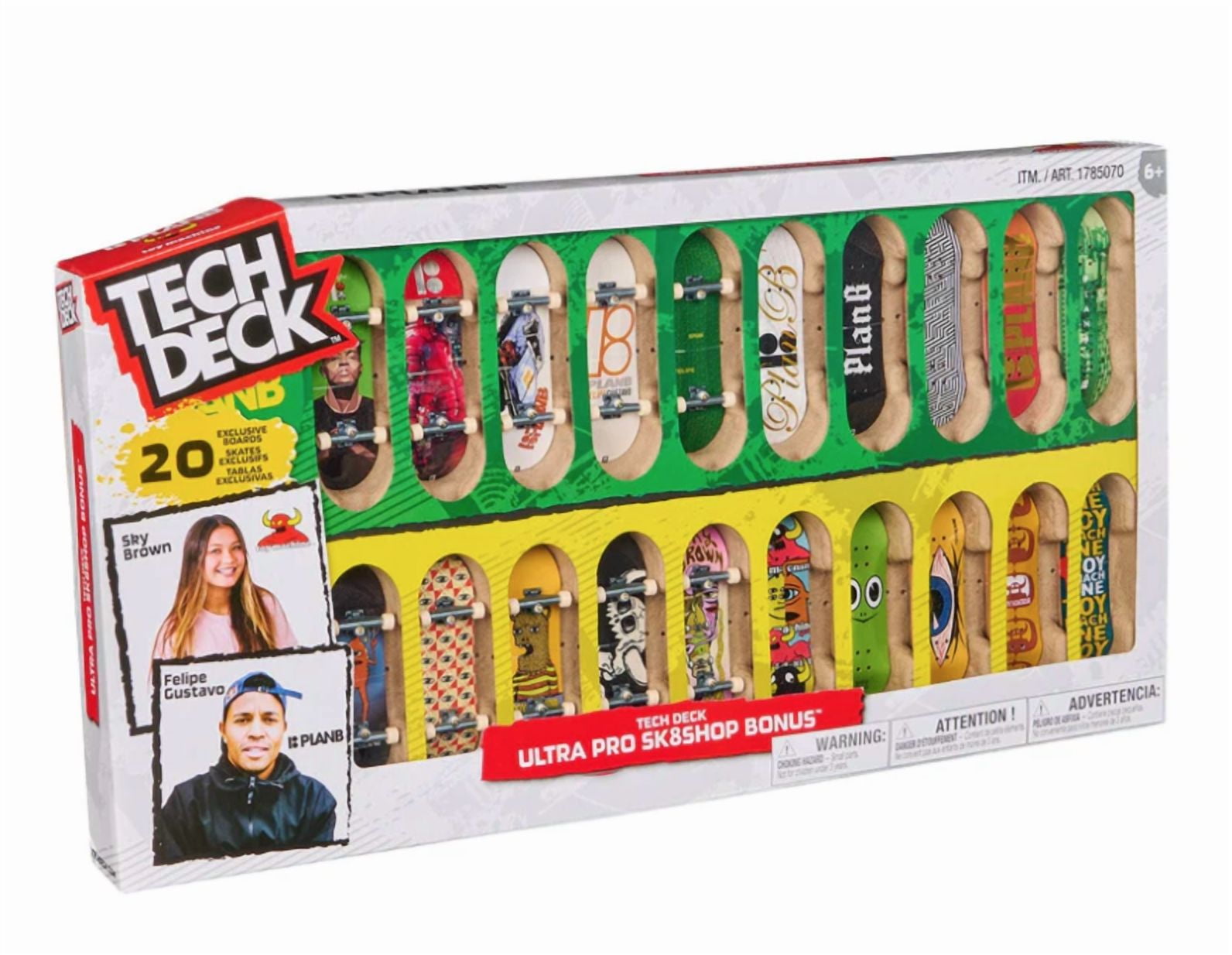 TECH DECK Ultra Pro Sk8Shop Set, Includes 20 Fingerboards, Tools