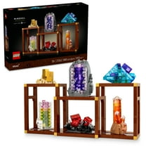 LEGO Ideas Mineral Collection Building Set for Adults, Ages 18  - Bedroom or Office Decor with 3 Display Shelves - Unique Gift Idea for Men & Women - 21362