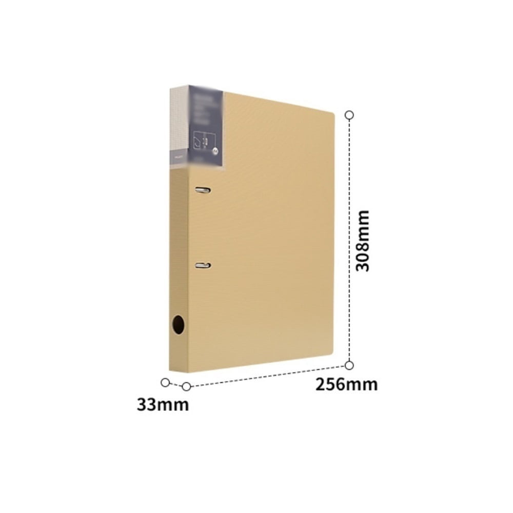 3 Pcs A4 Perforated Loose-leaf Binder PP Two-hole File Folder Archive Information Organizer Booklet