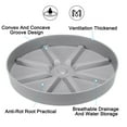 thumbnail image 4 of Uxcell 6 Inch Plant Saucers Tray, Durable Plastic Round Flower Pot Drip Tray, White 2Pcs, Grey 9 Inch, 4 of 5