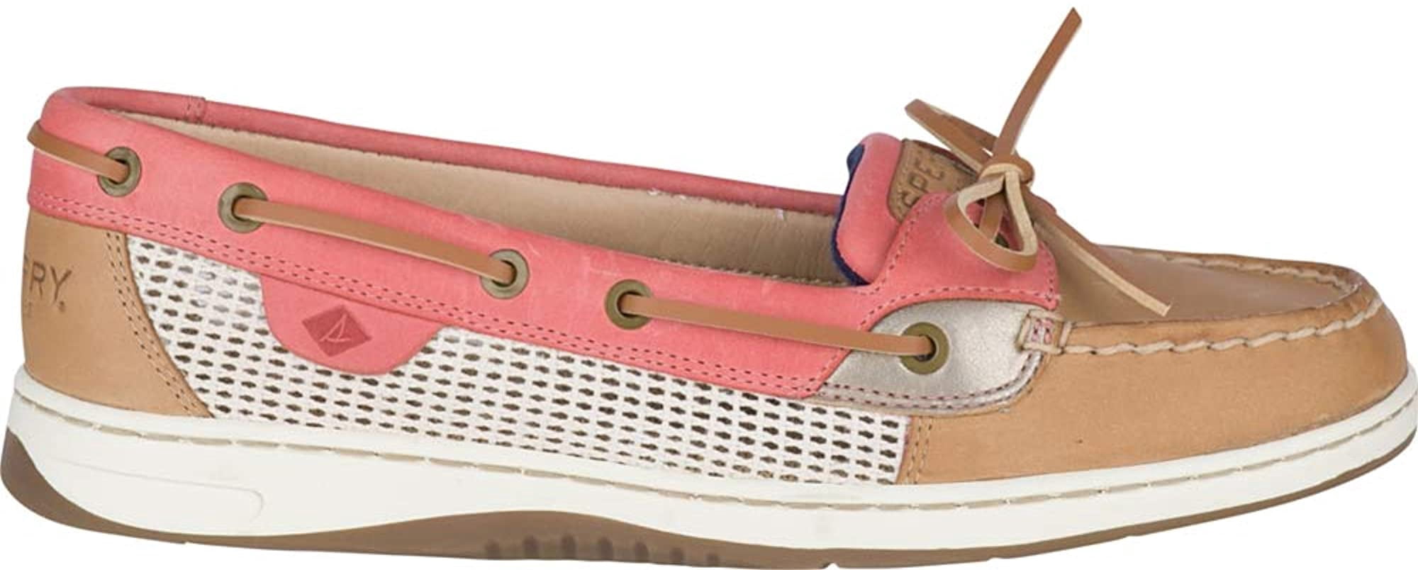 Mesh Boat Shoe Women 6 Linen 