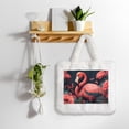thumbnail image 5 of Cauagu Colorful Floral Flamingo Pattern Women's Plush Tote Bag,Soft Underarm Bag Ladies Fluffy Shoulder Bag Plush Handbag Women Furry Tote Bag for Autumn and Winter, 5 of 7