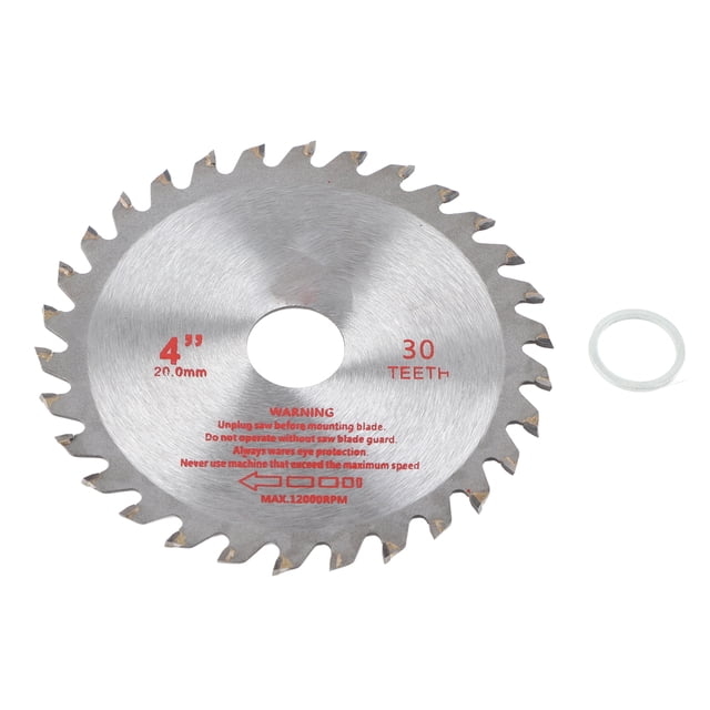 Rueda de corte de sierra, disco de corte de madera cementada con dientes de 4 pulgadas y 30 dientes, disco de hoja de corte resistente y resistente Jadeshay A