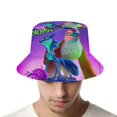thumbnail image 4 of Noche de la Zoopocalipsis Sombrero bucket para adultos, gorra de protección solar, sombrero de pescador plegable para viajes al aire libre, pesca y actividades de verano, 4 of 6