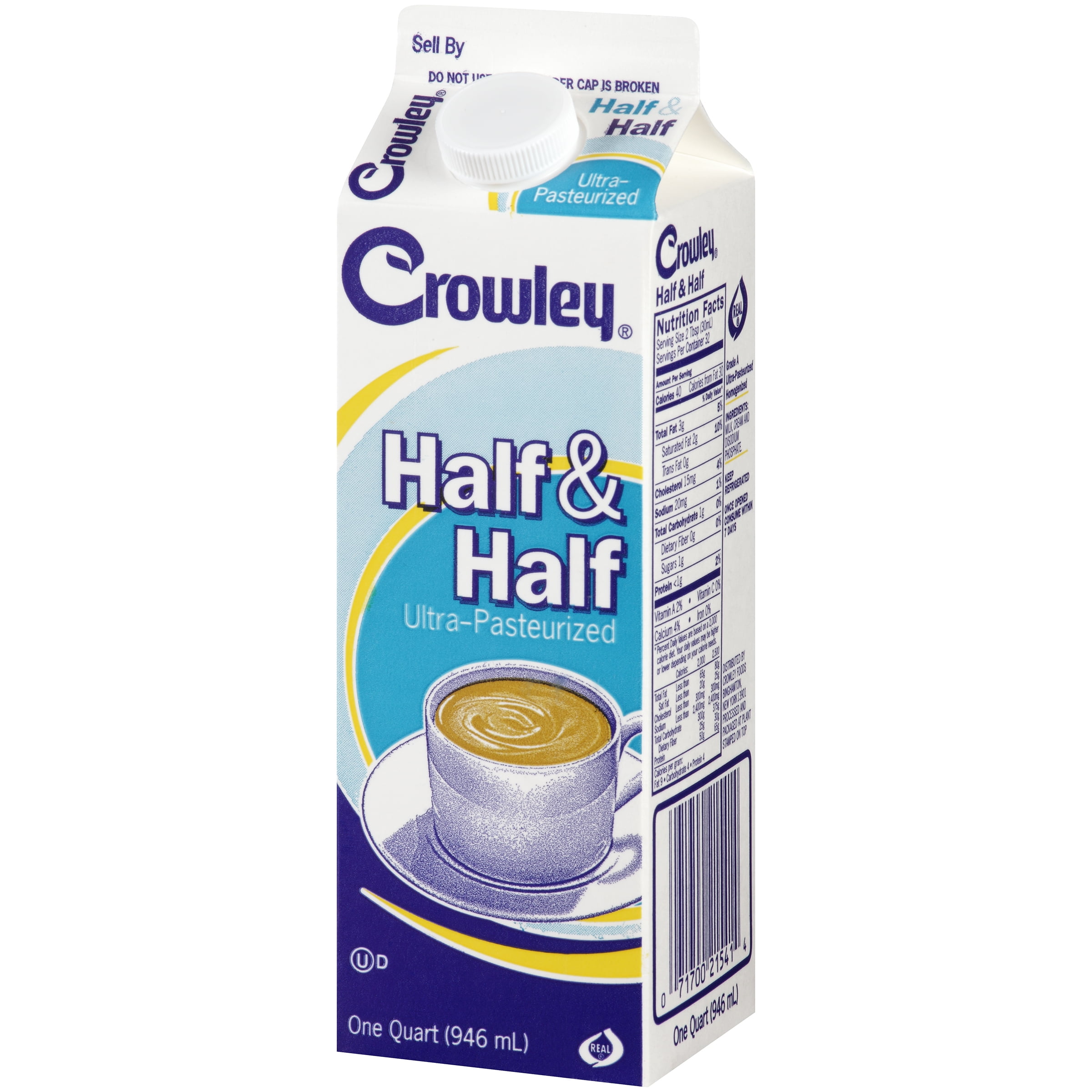 Crowley Half Half 1 Quart Walmart Com Walmart Com Crowley Half Half 1 Quart Walmart Com Walmart Com