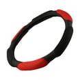 thumbnail image 2 of 38Cm Car Steering Wheel Cover Anti-Slip Sandwich Sport Type Protector Breathable Black&Red, 2 of 10
