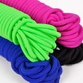 thumbnail image 4 of 2 Pieces Jump Ropes Elastic Ropes ， Kids Fitness Game For Outdoor Exercise - rose red + blue, 4 of 5