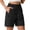 Black, variant on Womens Shorts Slim Fit Suit Style Mid Waisted Design Fashion Casual Slimming Effect Dressy Shorts Elegant Comfortable for Summer Daily and Work Wear,Black S