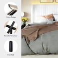 thumbnail image 5 of Velvet King Bed Frame with Vertical Channel Tufted Wingback Headboard – Upholstered Platform Bed, No Box Spring Needed, Strong Wooden Slats, Easy Assembly, White, 5 of 11
