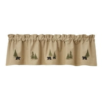 Park Designs Black Bear Embroidered Lined Valance 14"L