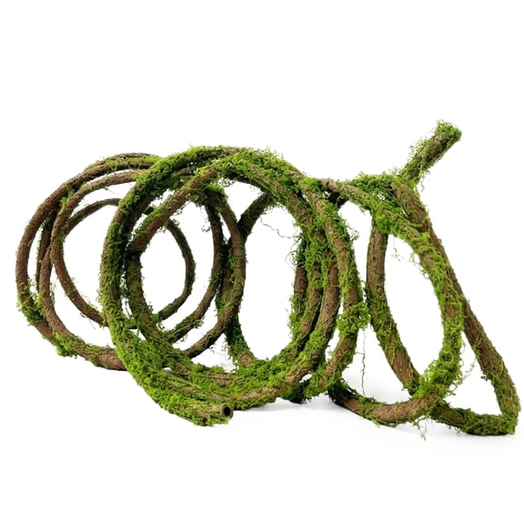 Tifaealis 5m Artificial Moss Vine Flexible Vine for Reptile Terrariums, Lizard Habitats, DIY & Home Decor