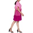 thumbnail image 2 of HAPPY BAY Women's Beachwear Summer Swim Beach Dress Cover ups for Swimwear Women Loose Swimsuit Coverups for Women Mini Kimono for Women XL-XXL Pink_AC470, 2 of 5