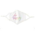 thumbnail image 4 of Weddingstar Kid's Reusable, Washable 3 Ply Cloth Face Mask With Filter Pocket - Be Happy, 4 of 6
