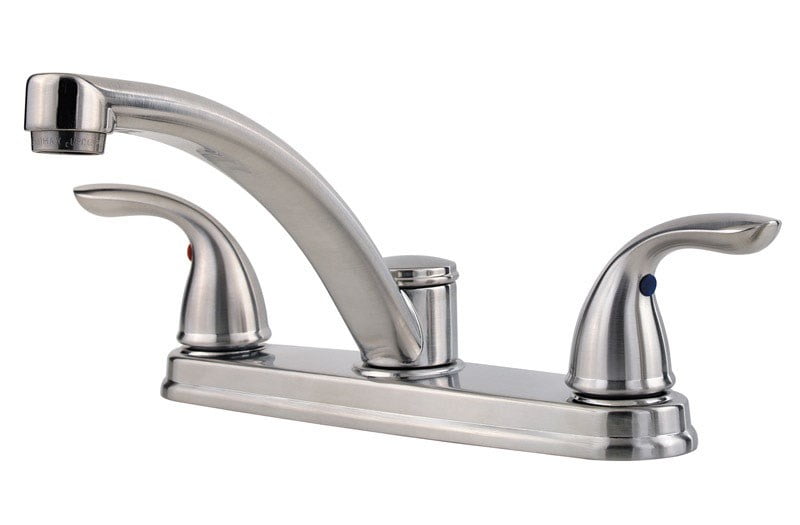 Price Pfister Kitchen Faucet With Side Spray Low Lead Two Handle Delton