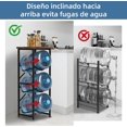 thumbnail image 2 of para Garrafón de Agua 3 Niveles de Acero Inoxidable, Soporte Resistente para Botella de 5 Galones con Tablas, Rack Organizador para Hogar, Cocina y Oficina (3 Niveles), 2 of 9