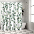 thumbnail image 5 of Eucalyptus Shower Curtain for Bathroom 72 x 96 Inches Fresh Leaf Green Floral Round Leaves Watercolor Vine Branches Waterproof Polyester Curtains with Hooks, 5 of 5