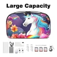thumbnail image 3 of Unicorn Hard Drive Cases Cable Organizer Small Travel Electronic Organizer Charger Case Organizer Oxford Fabric Waterproof Storage Bag for Protecting Electronic Gadgets - 5.9x9.44x3.14 in, 3 of 6