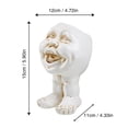 thumbnail image 5 of Funny Face Head Planter Pots for Indoor Outdoor Plants Flower Pots Unique Succulent Planter with Drainage Hole, 5 of 7