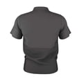 thumbnail image 3 of Badger B30885093 Youth Short Sleeve Stretch Woven Batters Jacket, Charcoal - Small, 3 of 3