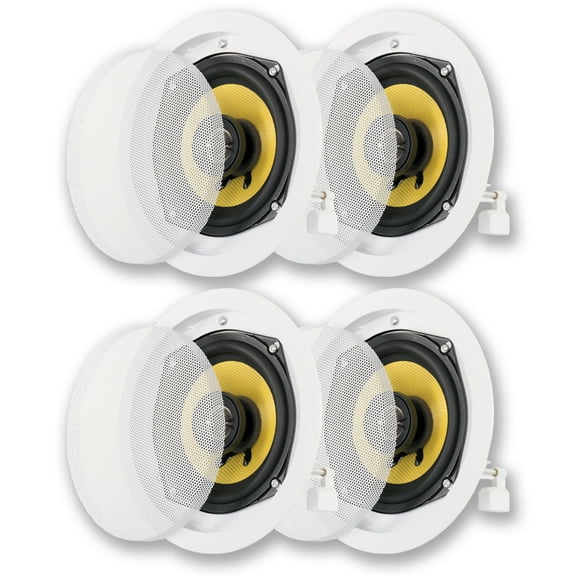 Acoustic Audio HD-5 In Ceiling Speakers Home Theater Surround Sound 2 Pair Pack
