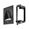 thumbnail image 1 of 1 Paquete De Placa De Pared Para Paso De Cables Con Soporte – Kit De Gestión De Cables En La Pared – Par De Placas De Pared Para Cables Empotradas Con Soporte De Montaje De Bajo Voltaje De Una Sola Un, 1 of 5
