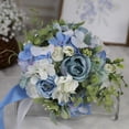 thumbnail image 4 of Wedding Bouquets for Bride, Artificial Rose Bridal Bouquets for Bride, Flower Bouquet for Wedding, Bridesmaid Bouquets with Silk Ribbon, Valentine's Day, Home Decor, 4 of 9