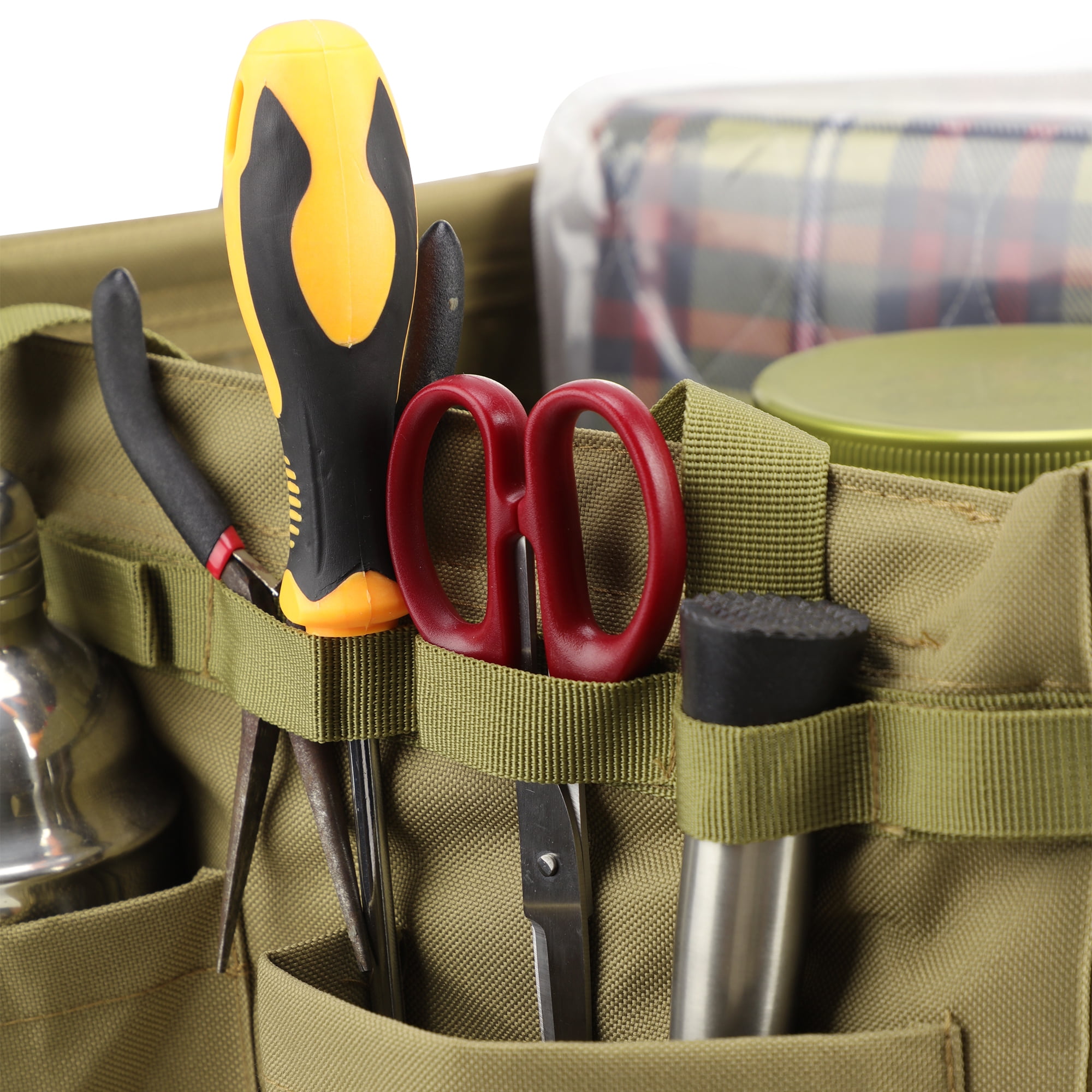Camping Storage Bag Foldable Tool Tote Bag Tool Organizer Tote Bag for Grilling Camping Picnics Garage Trunk Organizer