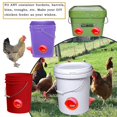 thumbnail image 2 of Comedero para pollos a prueba de ratas, 8 puertos y 1 sierra perforadora Alimento para aves de corral Naranja Ruikalucky kaili Sencillez, 2 of 5