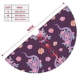 thumbnail image 3 of Rateoe Snake And Flower Print Christmas Tree Skirt 36" for Xmas Holiday New Year Party Circle Tree Mat Ornaments Decoration, 3 of 7