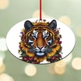 thumbnail image 3 of CafePress - Sunflower Tiger - Oval Wood Ornament, 5.25"W x 3.5"H, 3 of 3
