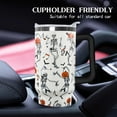 thumbnail image 7 of 40 oz Halloween Skull Tumbler Insulated Stainless Tumbler,Halloween Goth Ghost Travel Coffee Cup Water Botter, Witch Goth Decor Halloween Gifts For Women, 7 of 7