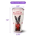 thumbnail image 5 of Happy Valentine's Day Boston Terrier Brings Love Heart 30oz Stainless Steel Tumbler Insulated Cup with Lid Gentleman Dog Lover Gifts - 02028, 5 of 5