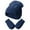 Navy, variant on REDARER Baby Knit Hat and Mittens Set Soft Winter Beanie, Thermal Cap with Gloves for Boys Girls Cold Weather,2-5 Years