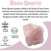 Rose Quartz Raw Crystals and Healing Stones (1 Piece)