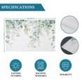 thumbnail image 5 of Eucalyptus Leaves Farmhouse Placemats Set of 4, Spring Botanical Washable Wipeable Table Mats for Dining Tables, Indoor Outdoor Kitchen Place Mats for Holiday Party Table Decor, 5 of 9