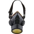 thumbnail image 1 of CHAO Máscara antipolvo Protección de pintura Respirador químico industrial contra vapores tóxicos, protección de máscara de cartucho Válvula fácil de respirar, negro, 1 of 5