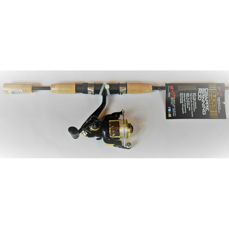 Buck's Graphite 6 ft. Spinning Rod Crappie Combo by B'n'M Pole Company