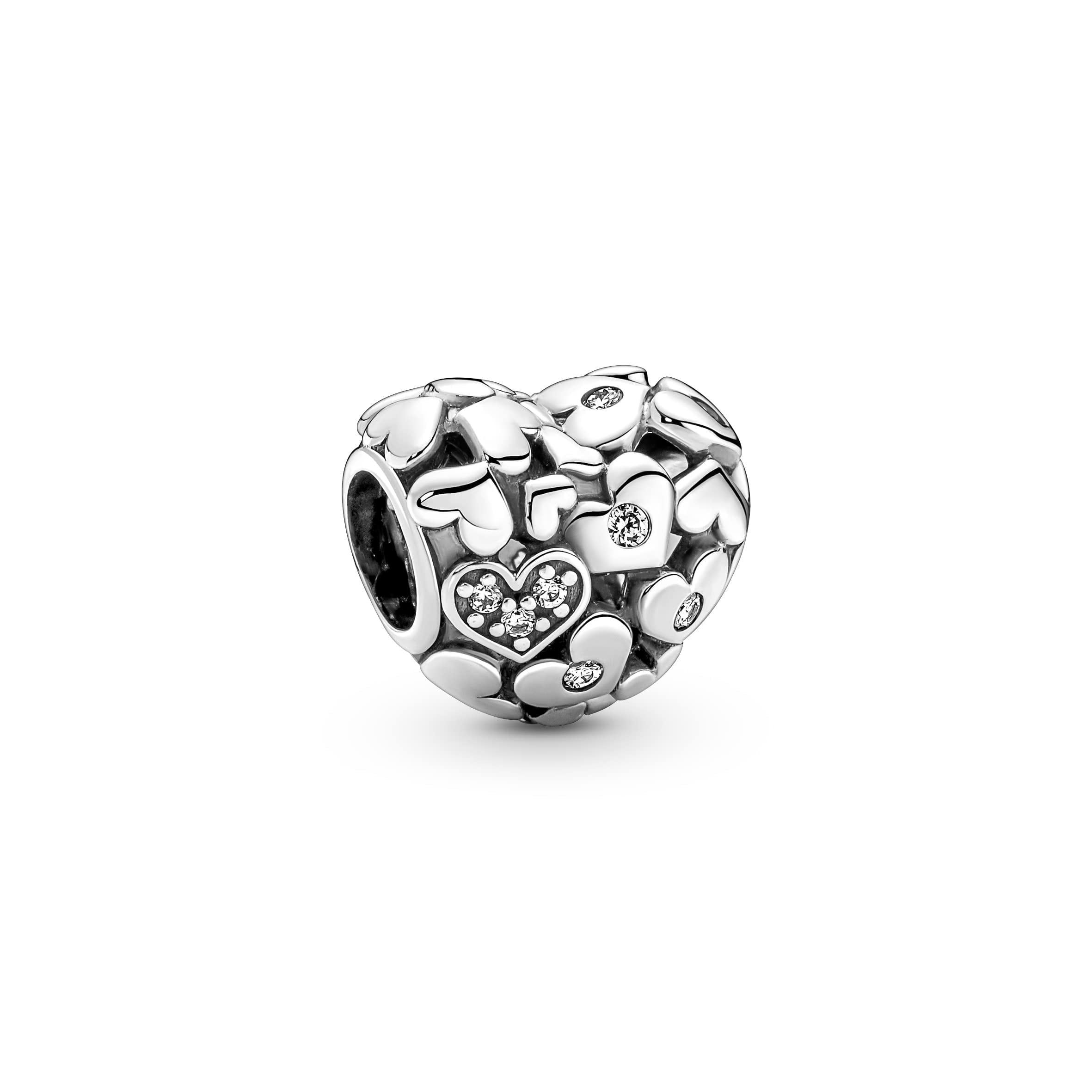 Pandora Sparkling Openwork Heart Charm