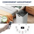 thumbnail image 6 of SUGIFT 10000 BTU 3-in-1 Portable Air Conditioner with Remote Control,White, 6 of 10