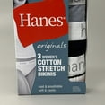 thumbnail image 5 of Women's Hanes 45UOBK Cotton Blend Bikini Panty - 3 Pack (Heather/Stripe/Black S), 5 of 11