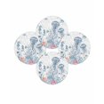 thumbnail image 7 of 13 Inch Round Placemats Set of 4, Coastal Jellyfish Non Slip Heat Insulation PP Table Mats, Summer Beach Nautical Ocean Coral Seahorse Washable Place Mats for Kitchen Dining Party Table Decor, 7 of 7