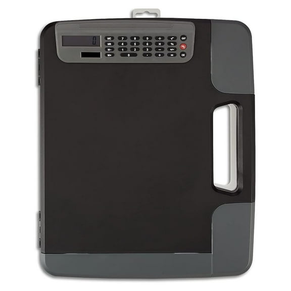 1671416 Portable Clipboard with Calculator HVY Duty Black 14 3/8 x 12 x 1 5/8