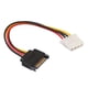 thumbnail image 1 of SATA 15 pines macho a RIDE Big 4 pin Disco duro Cable de alimentación Cable conector WDOplteas Para estrenar, 1 of 3