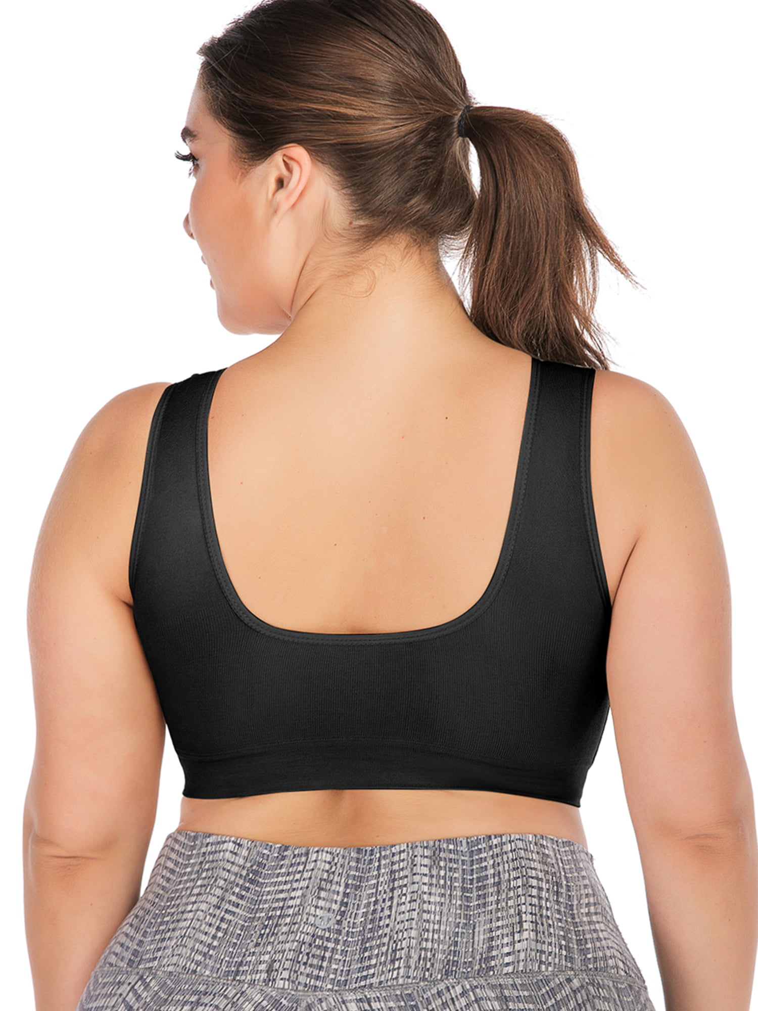 Beonlema Women's Plus Size Sports Bra Soft And Comfortable Elastic
