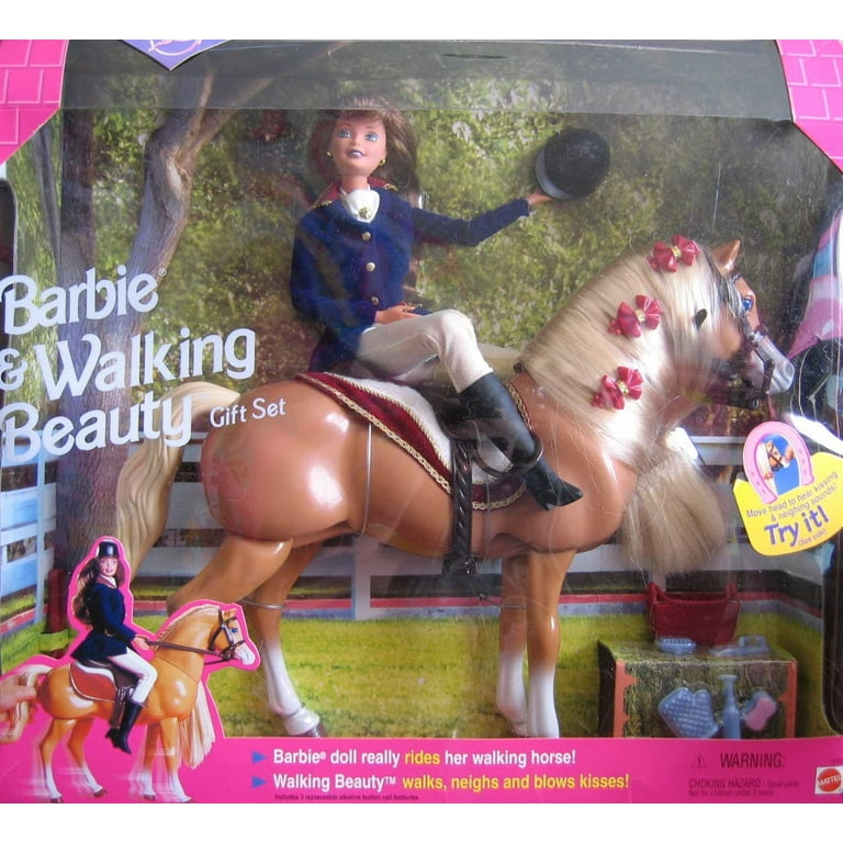 バービーBarbie & Walking Beauty GiftSet Barbie & Walking Beauty Gift Set - Walmart.com