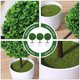 thumbnail image 3 of BESTYASH 3Ud Planta Artificial Verde Bola Bonsái Plástico Resistente, 3 of 5