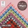 thumbnail image 2 of Desecraft Plaid Tartan 12x12 in Double Sided Paper Pad Pack Scrapbook Cardstock Decorative Paper - 36 Sheets - for Card Making Journaling Planner Origami Decopage Decorative Scrapbooking Supplies, 2 of 5