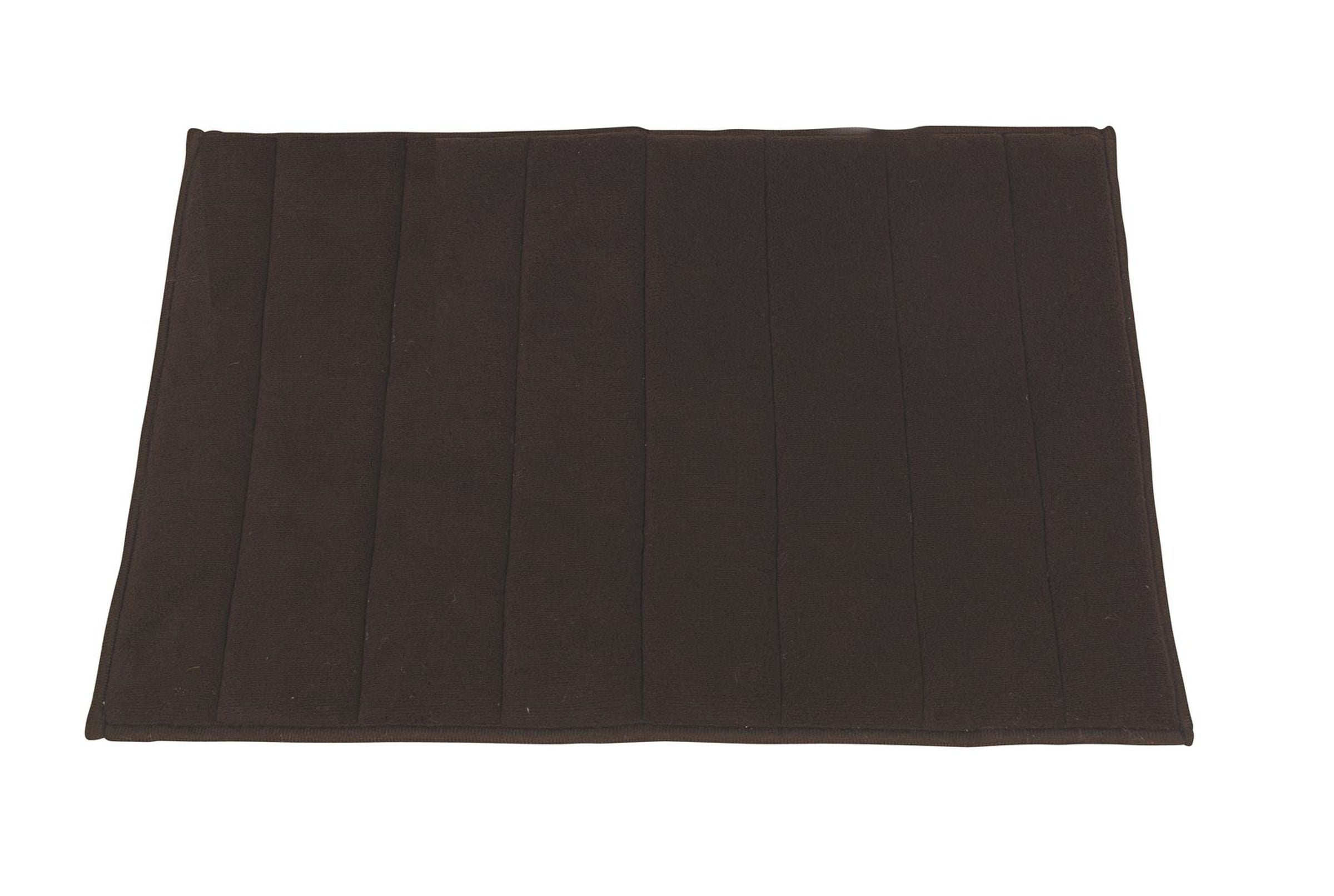 BetterBath Memory Foam Plush Bath Mat (16" x 24") Brown